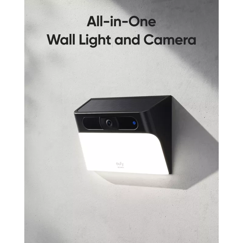 Anker Innovations Eufy Solar Wall Light Cam S120 - câmara de vigilância de rede - resistente às intempéries - cor (dia/noite)