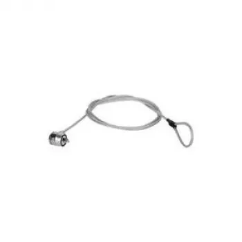 Cadeado para portátil Manhattan (Kensington) com duas chaves, compatível com cadeados Kensington padrão, cabo de 1,5 m, proteção antifurto, cabo de aço forte – metal com revestimento de PVC transparente, portátil, garantia vitalícia