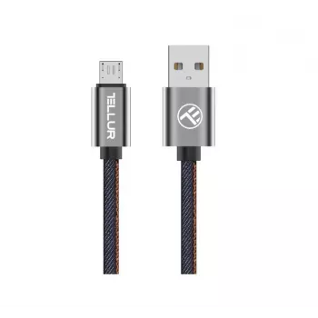 Cabo de dados USB para Micro-USB Tellur 1 m denim