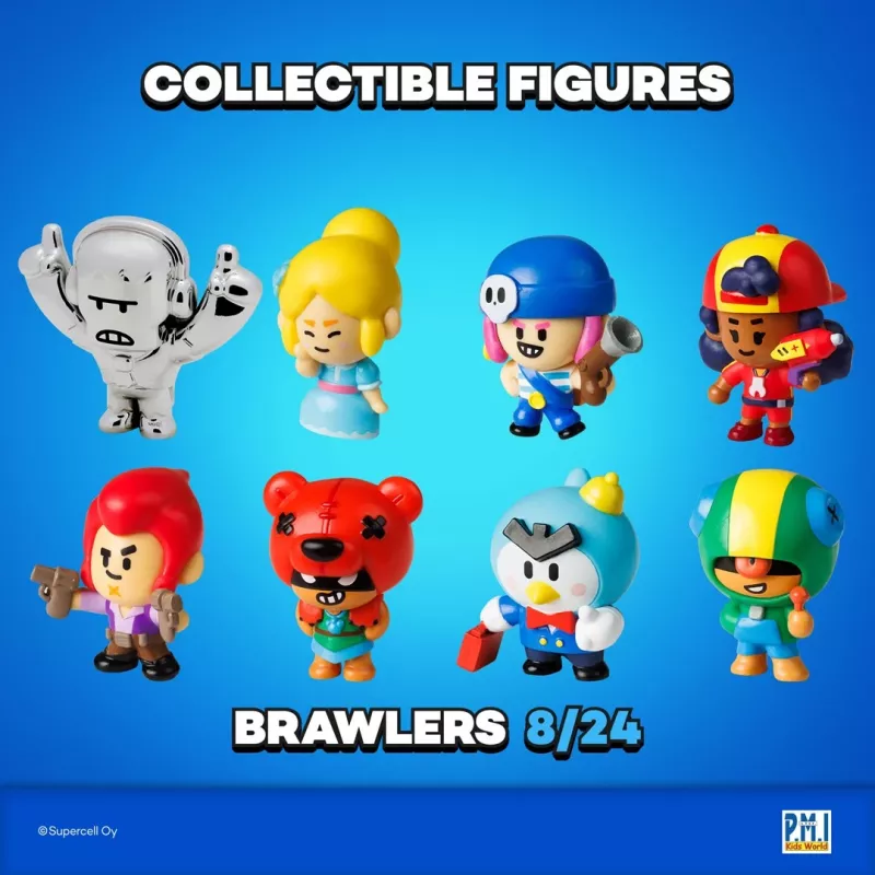 Figuras Brawl Stars S1 – caixa Deluxe pack de 8 VER.B