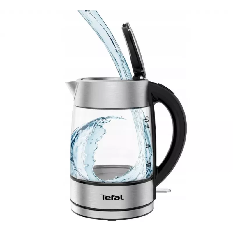 Tefal KI772D chaleira elétrica 1,7 l 2400 W aço inoxidável, transparente