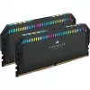 32 GB Corsair DIMM 6200 (2x 16 GB) kit duplo (preto. CMT32GX5M2X6200C36. Dominator Platinum RGB. INTEL XMP)