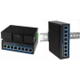 Switch PoE Fast Ethernet Industrial LogiLink, 8 portas 10/100Base-TX RJ45, Plug & Play, caixa metálica preta, - 1 unid. (NS201P)