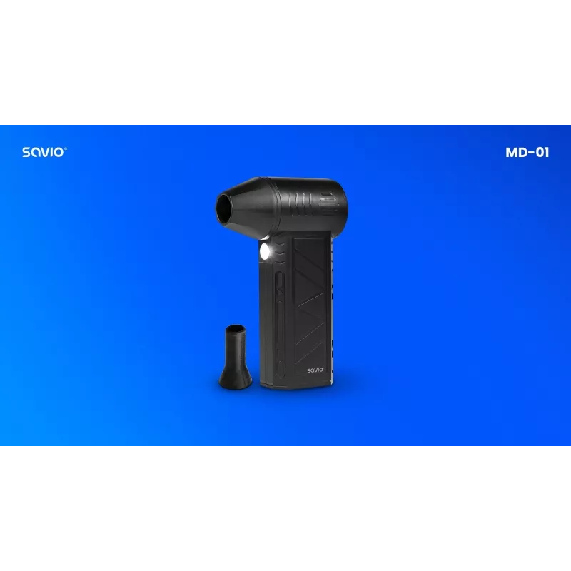 Soprador de folhas Savio MD-01 60 W 7,4 V 140 km/h iões de lítio (Li-Ion)