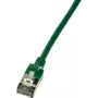 LogiLink cabo de rede fino U/FTP 1,5 m Cat6a U/FTP (STP) verde (CQ9045S)