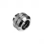 Adaptador Multi-Link Bitspower, reto, G1/4 polegadas macho para tubo rígido 12 mm DE – prateado brilhante