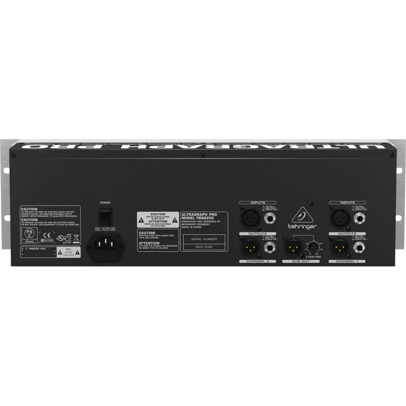 Behringer FBQ6200 equalizador de áudio