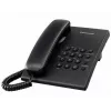 Telefone com fio Panasonic KX-TS500 preto com identificação de chamadas e alta-voz
