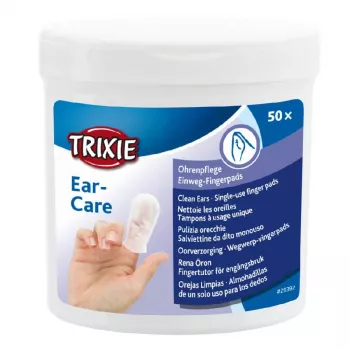 TRIXIE Toalhitas de limpeza auricular Ear-Care - 50 unid.