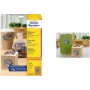 Etiquetas redondas AVERY L7105-25 40 mm papel kraft 100% – embalagem com 25 folhas