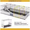 FERPLAST Modular 4 – Gaiola para coelhos e porquinhos-da-índia – 179 x 72 x 56 cm
