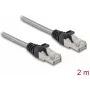Cabo de rede DeLOCK RJ45 Cat.6A U/FTP 2m prateado