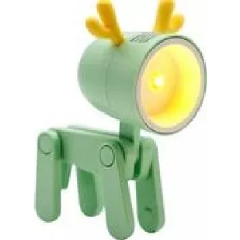 Candeeiro de mesa LED RealPower 486259 verde 1 lâmpada a pilhas