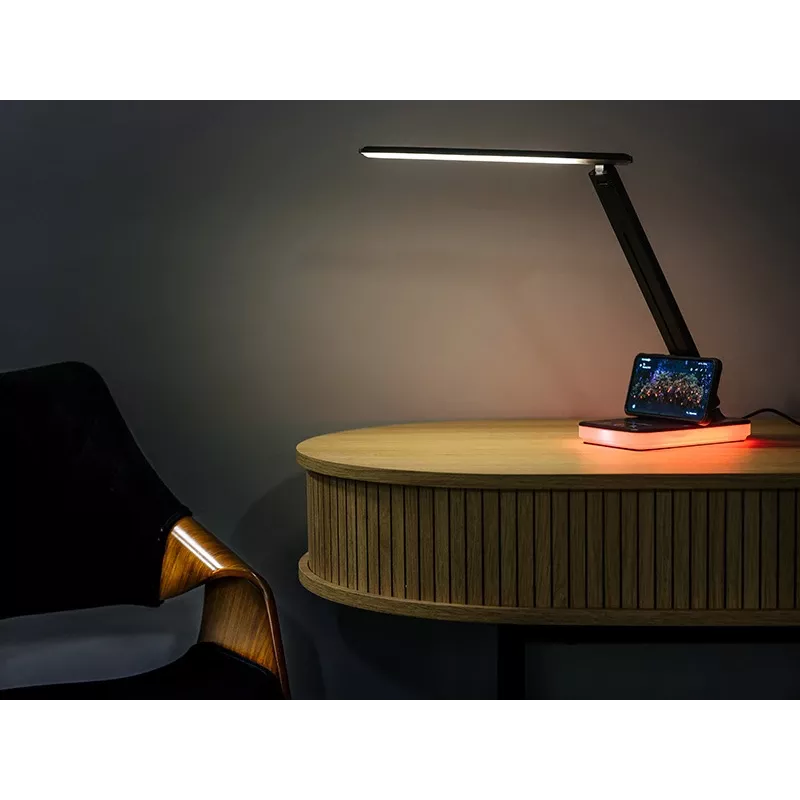 Candeeiro de secretária LED Tracer 47710 Prisma preto