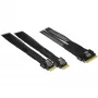 Cabo INTER-TECH SFF-8654-8i para 2× SFF-8654-4i, 70 cm cabo split interno