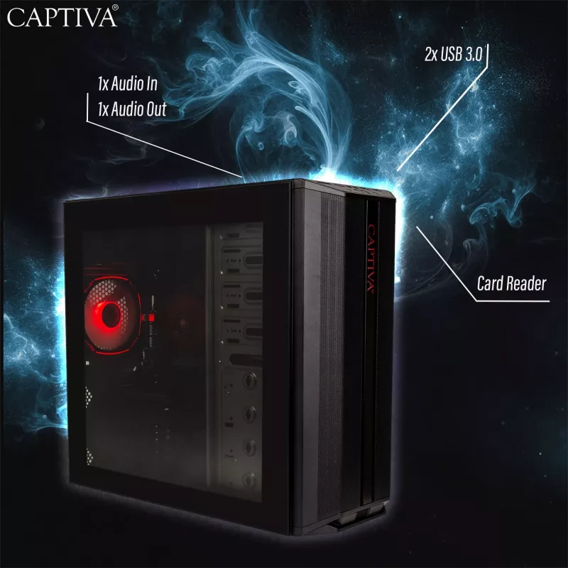 Computador Captiva CAPTIVA PC Advanced Gaming R92-769 Ryzen 7 5700X 32GB SSD 1TB RTX5060 Ti 8GB Windows 11 Home 64-bit
