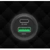 Carregador para automóvel Unitek P1400A com USB-C e USB-A, 38W, Quick Charge 3.0, entrada 12–24V, preto