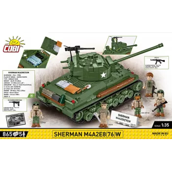 Blocos de construção Sherman M4A2E8 865 peças