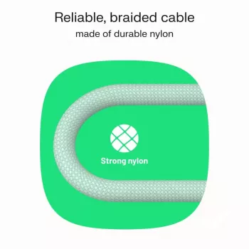 Cabo USB-C-USB-C PowerStream 100W entrançado 1,2m branco