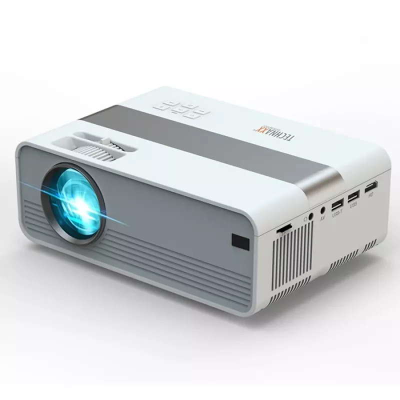Technaxx TX-127 mini projetor LED, LCD, HD 720p (1280x720), branco/cinzento