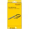 Delock 64273 hub USB fino de 7 portas, USB Type-C ou Type-A para 1x USB 5 Gbps Type-A + 6x USB 2.0 Type-A