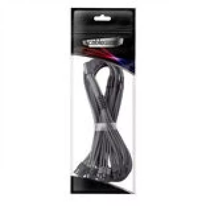 Cabo de ligação CableMod C-Series Pro variante A 90° 16-Pin para 4×8-Pin PCIe carbono