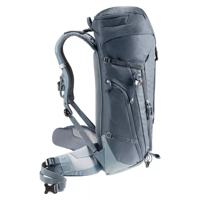 Mochila DEUTER Trail 32 EL preto-shale — capacidade 32 L, sistema de costas ergonómico