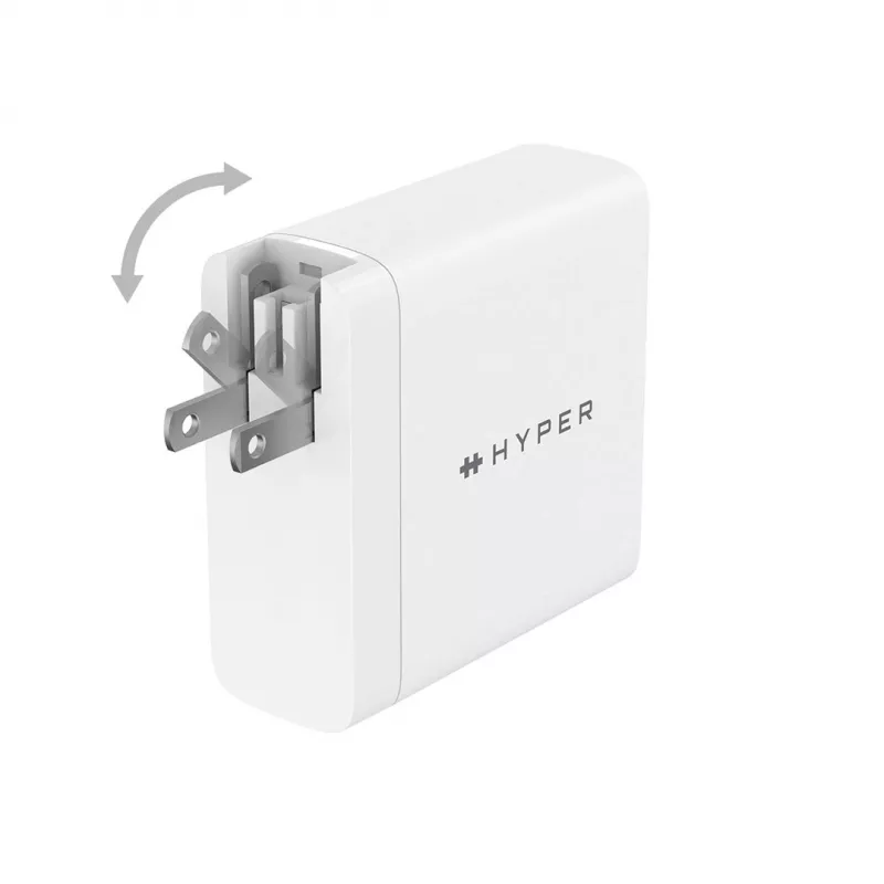 HYPER HJG140WW Carregador para dispositivos móveis universal branco AC carregamento rápido interior