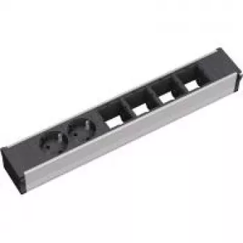 Régua de tomadas 2 tomadas AC Bachmann 912.005 preto prateado