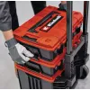 Mala de ferramentas Einhell E-Case Tower preta vermelha polipropileno resistente ao calor resistente a salpicos