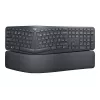 Logitech ERGO K860 - Teclado - Sem fios - 2,4 GHz, Bluetooth 5.0 - QWERTY - GB - Grafite