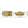 Conjunto de construção Cobi Tiger I 131 — 144 peças, idade recomendada 6+, verde