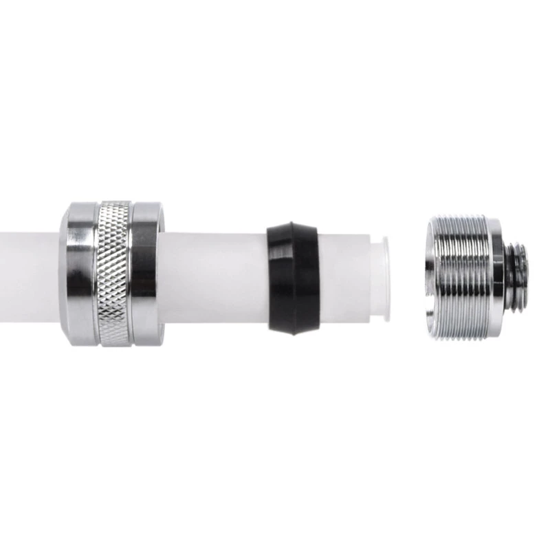 Conector Alphacool Eiszapfen Pro 16mm para tubo rígido G1/4, pack de 6 - cromado