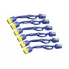 Conjunto de cabos de alimentação APC (6 unid.), com bloqueio, C19 para C20, 1,8 m, azul, 1,8 m, conector fêmea C19, conector fêmea C20
