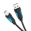 Cabo USB 2.0 A para USB-B Vention VAS-A16-B500, 5 m, preto, macho-macho, 480 Mbit/s