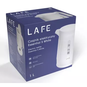 Chaleira elétrica LAFE 1 L 2200 W branco
