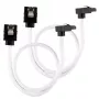 Corsair CC-8900279 cabo SATA Premium com revestimento, angular, 30 cm, branco, pack de 2