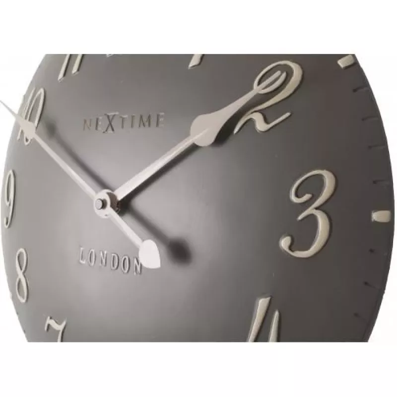 NeXtime Relógio 3084gs London Arabic, Ø34,5cm, parede, cinzento/branco