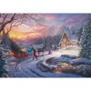 Thomas Kinkade Studios: Disney Dreams Collection - Cinderella Bringing Home the Tree, Puzzle 1000 peças