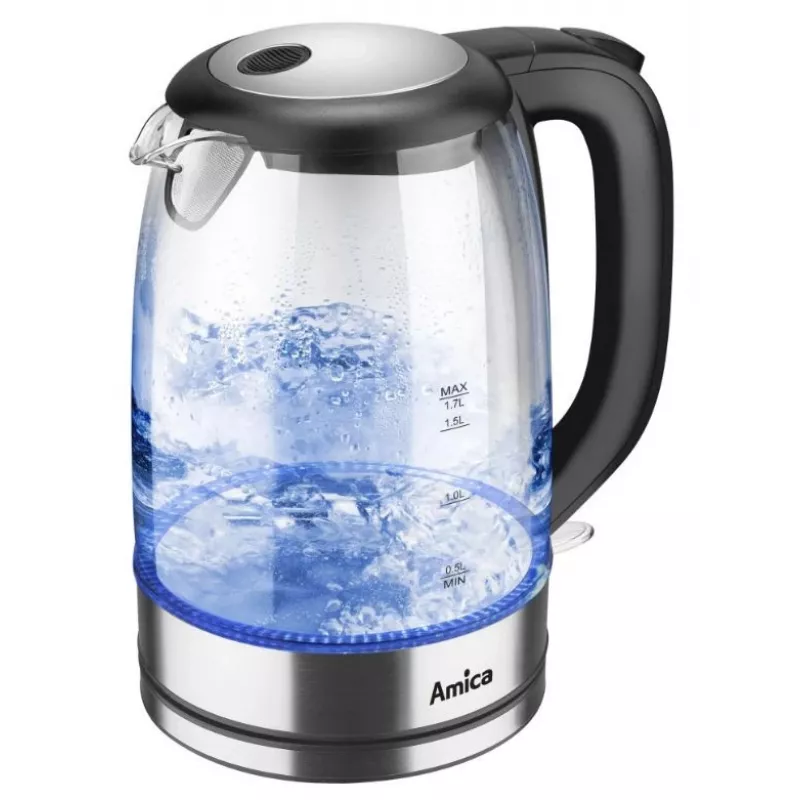 Chaleira elétrica Amica 1.7L 2200W prateado