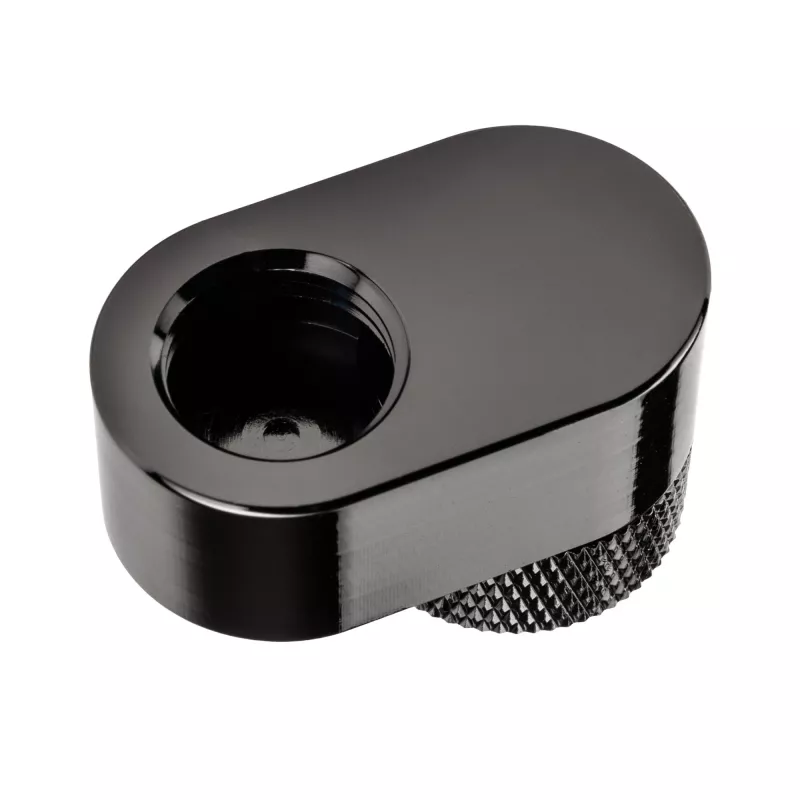 Conector rotativo XSPC 14mm Offset G1/4, cromado preto - conector angular rotativo para refrigeração líquida