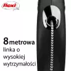 Trella retrátil Flexi New CLASSIC 8 m preta para cão
