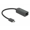 Adaptador USB Type-C macho para LAN 2,5 Gigabit compacto DeLOCK 66645