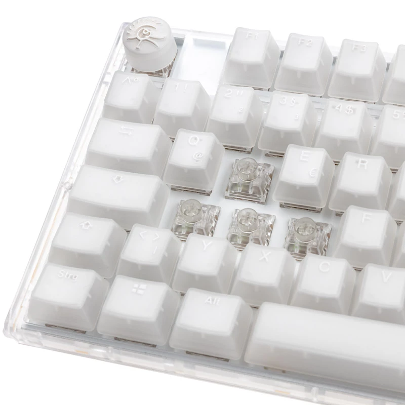Teclado gaming Ducky One 3 Aura branco, RGB-LED - Kailh Jellyfish Y
