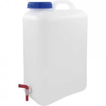 Bidão de água 19 L, recipiente de água transparente/azul