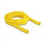Manga trançada DeLOCK auto-fechável resistente ao calor 2 m x 19 mm amarelo