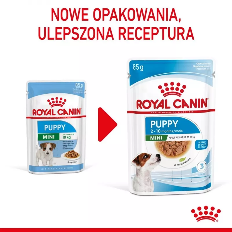 ROYAL CANIN SHN Mini Puppy in Sauce - Comida húmida para cachorros - 12X85g