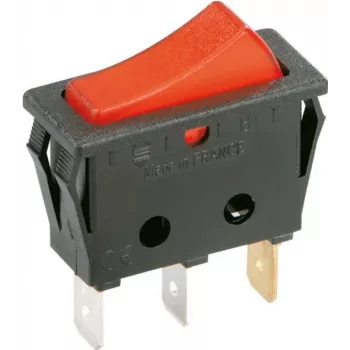 Bachmann 924.112 - interruptor basculante - 1P - preto - vermelho - 250 V