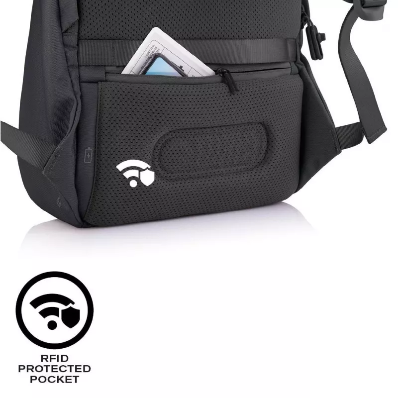 Mochila de lazer XDDESIGN Bobby Soft com compartimento para portátil de 15,6 polegadas, 16 l, PET, preto