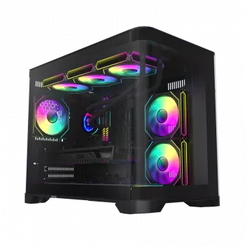 Caixa Gamemax | HYPE-M BK | preto | Micro | fonte de alimentação não incluída